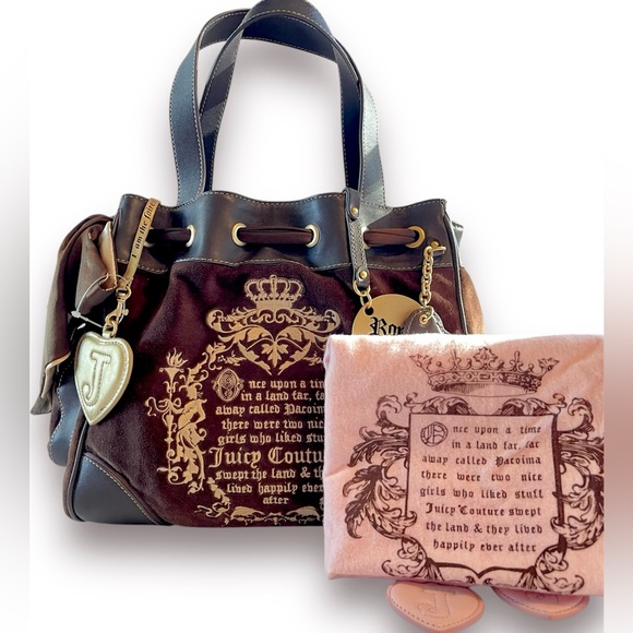 -SOLD- Vtg Y2K NWOT Juicy Couture Fairytale Daydreamer Dark Brown / Chocolate - Picture 11 of 11